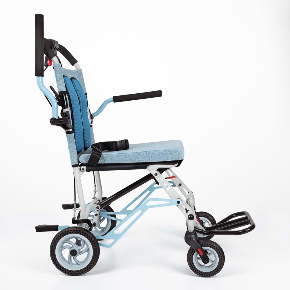 Comfort Plus DY01409LJ Mavi Alüminyum Transfer Tekerlekli Sandalye