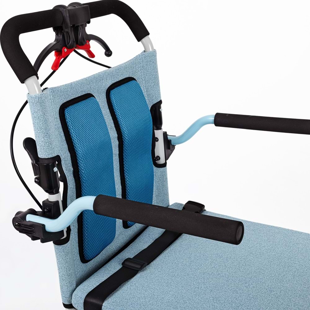 Comfort Plus DY01409LJ Mavi Alüminyum Transfer Tekerlekli Sandalye