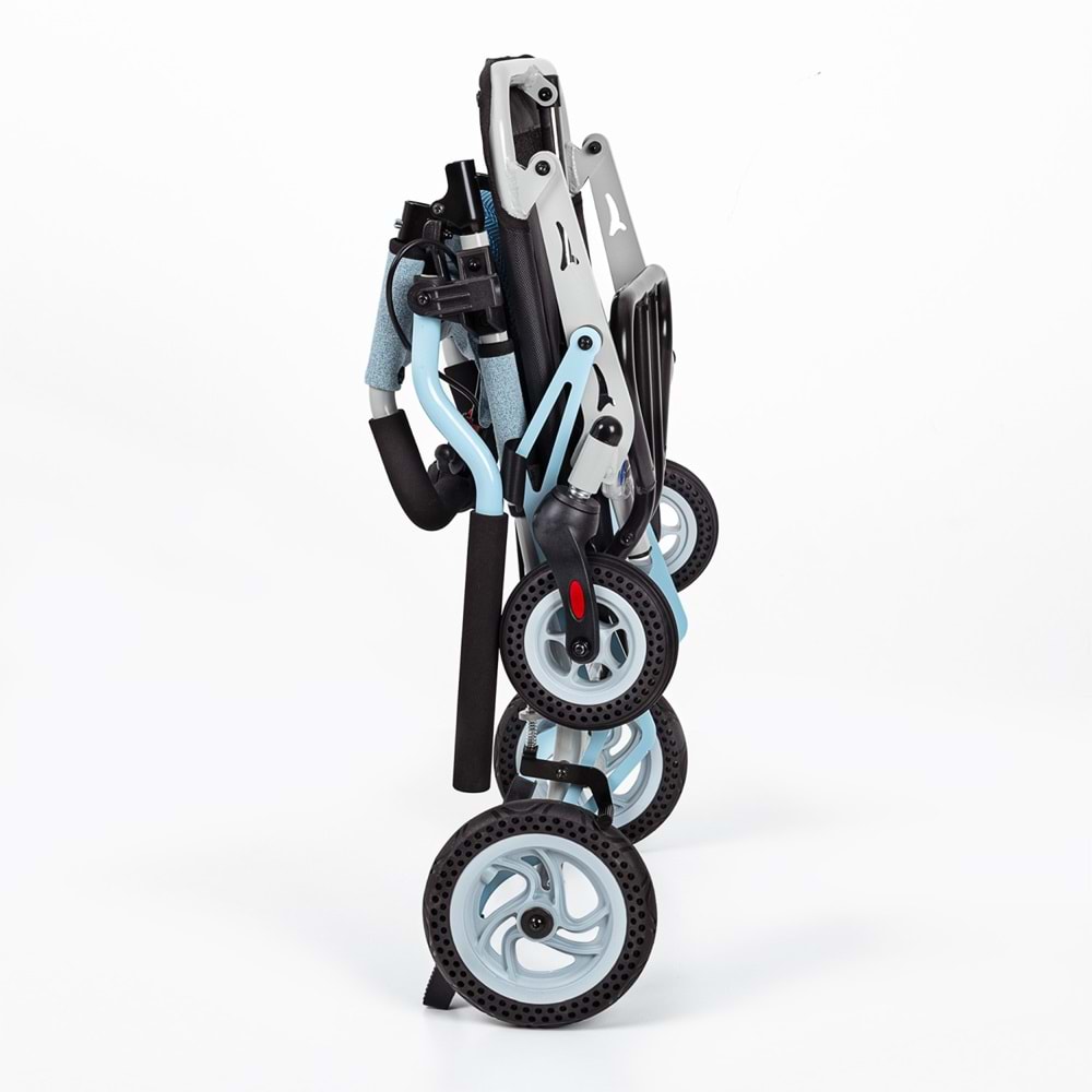 Comfort Plus DY01409LJ Mavi Alüminyum Transfer Tekerlekli Sandalye