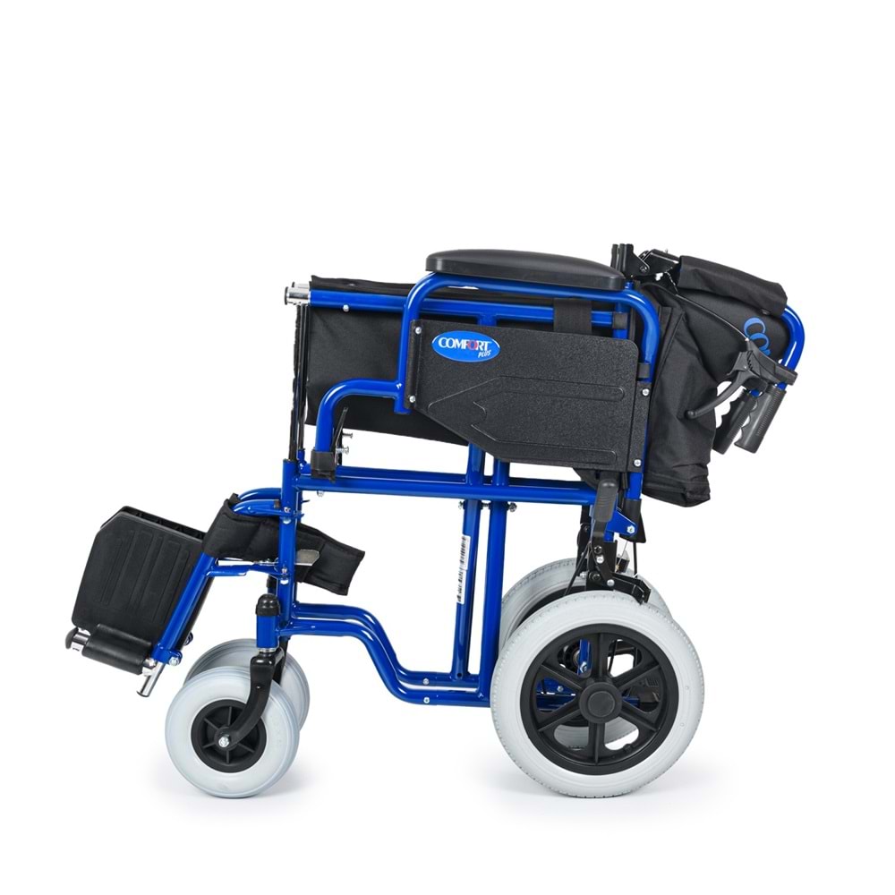Comfort Plus DM-327 45cm Lacivert Özellikli Transfer Tekerlekli Sandalyesi
