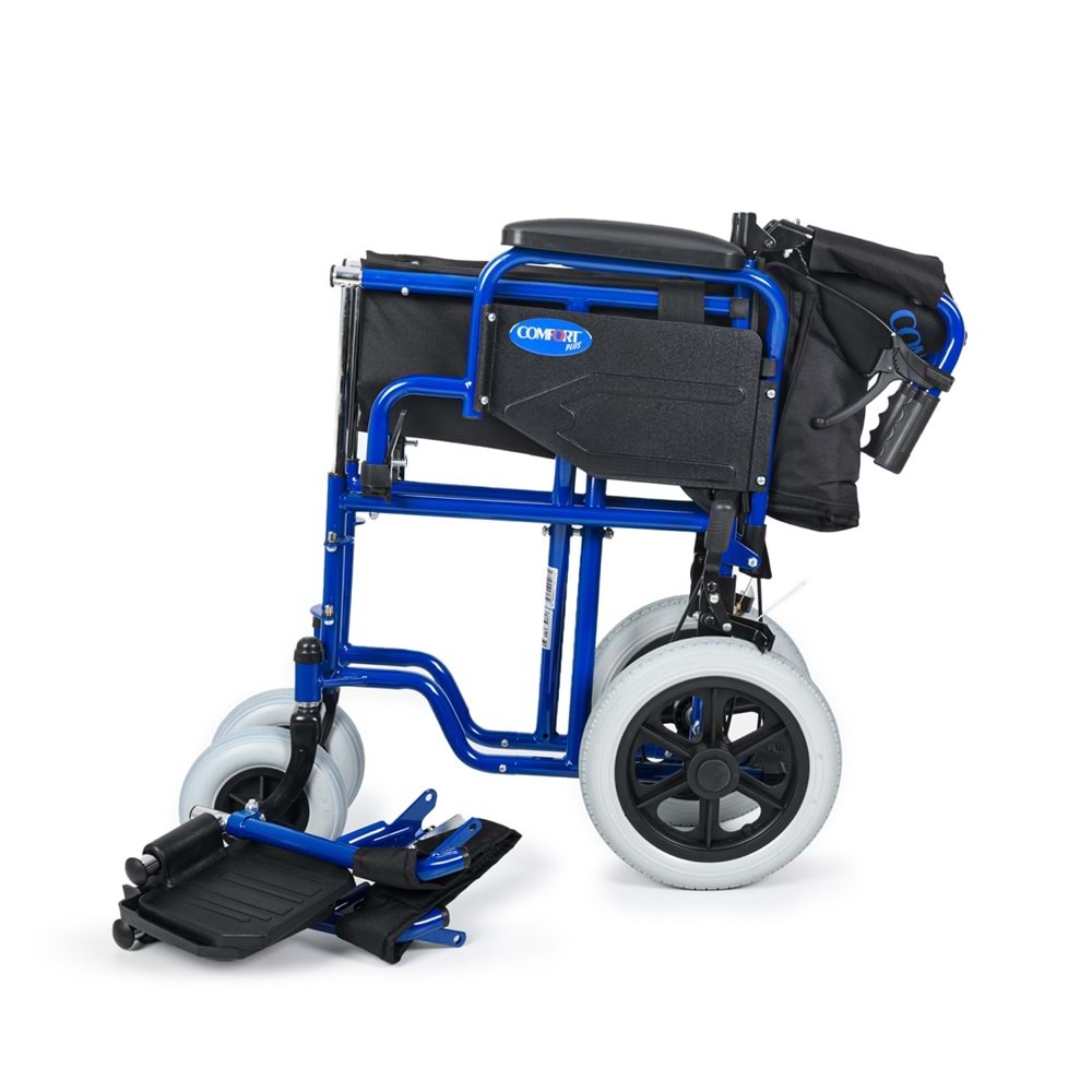 Comfort Plus DM-327 45cm Lacivert Özellikli Transfer Tekerlekli Sandalyesi