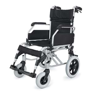 Comfort Plus DM-337 40 cm Gri Alüminyum Özellikli Transfer Tekerlekli Sandalye