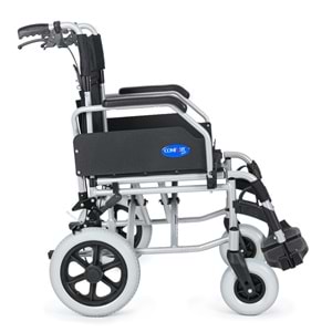 Comfort Plus DM-337 40 cm Gri Alüminyum Özellikli Transfer Tekerlekli Sandalye