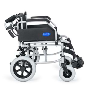 Comfort Plus DM-337 40 cm Gri Alüminyum Özellikli Transfer Tekerlekli Sandalye