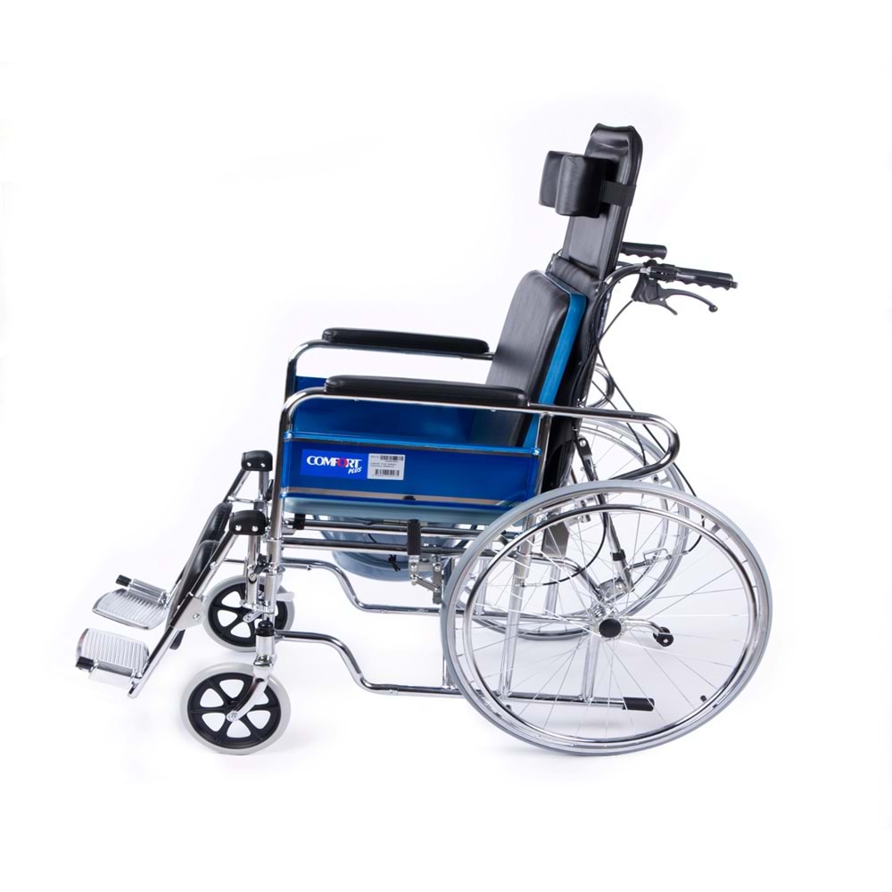 Comfort Plus DY02609GC Sırtı Yatar Ayak Kalkar Tuvalet Özellikli Tekerlekli Sandalye