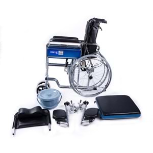 Comfort Plus DY02609GC Sırtı Yatar Ayak Kalkar Tuvalet Özellikli Tekerlekli Sandalye
