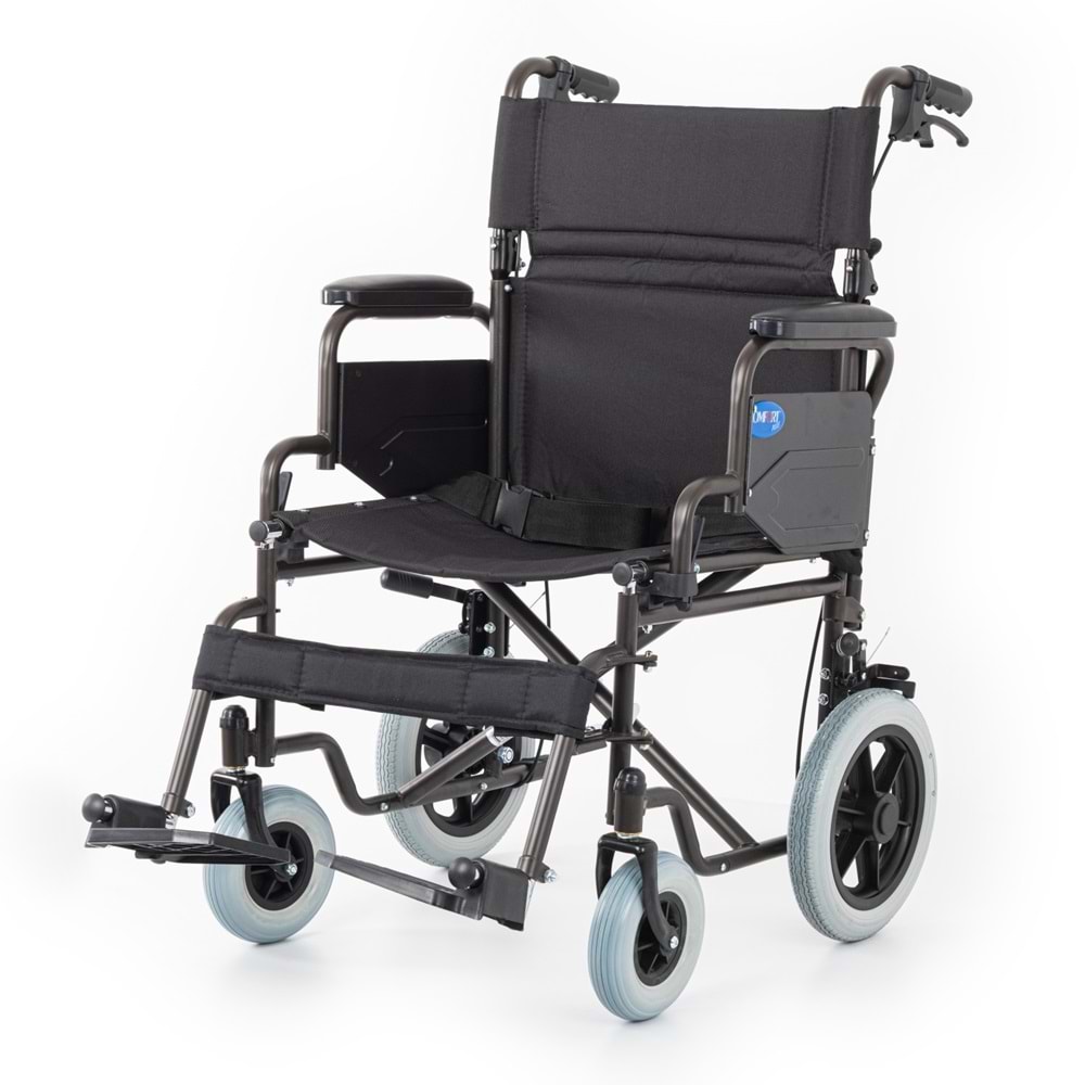 Comfort Plus Dm-327 50 cm Koyu Kahverengi Özellikli Tekerlekli Sandalye