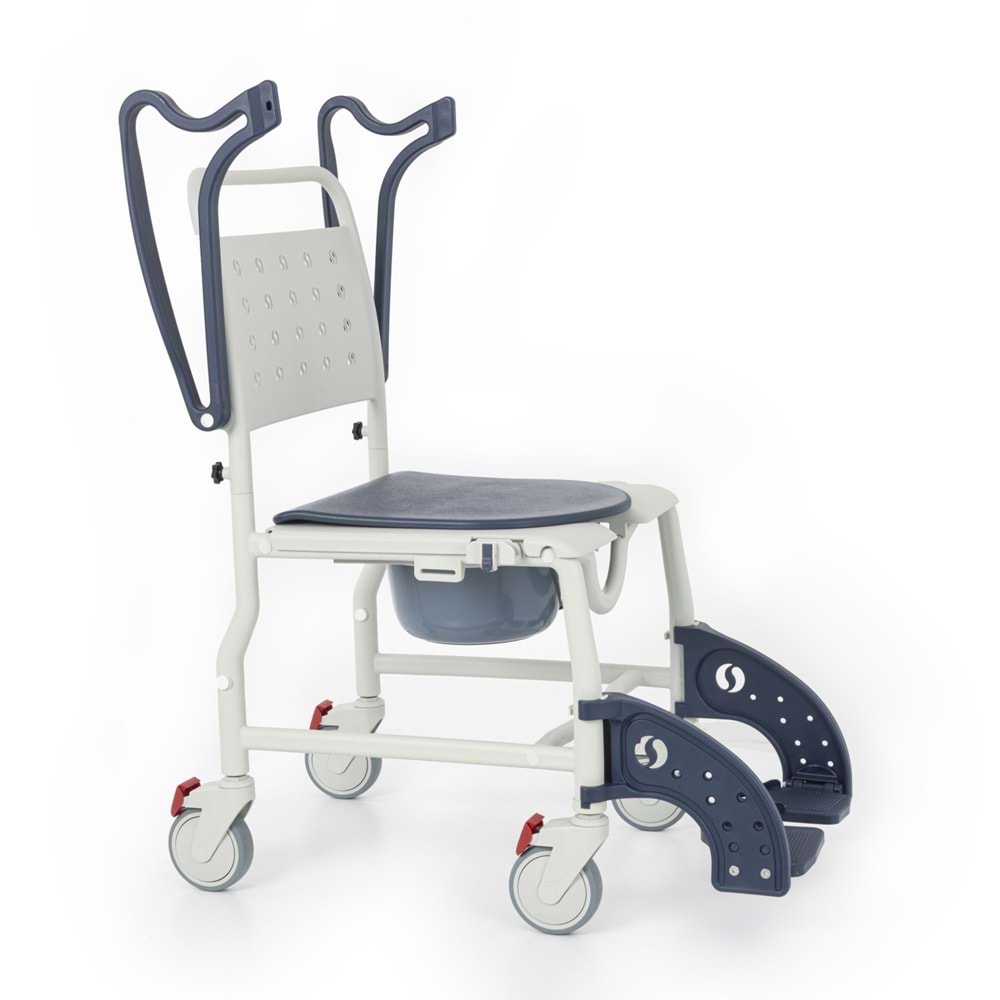 Comfort Plus DM-8088A Küçük 4 Teker Sandalye (PEDLİ) Lacivert
