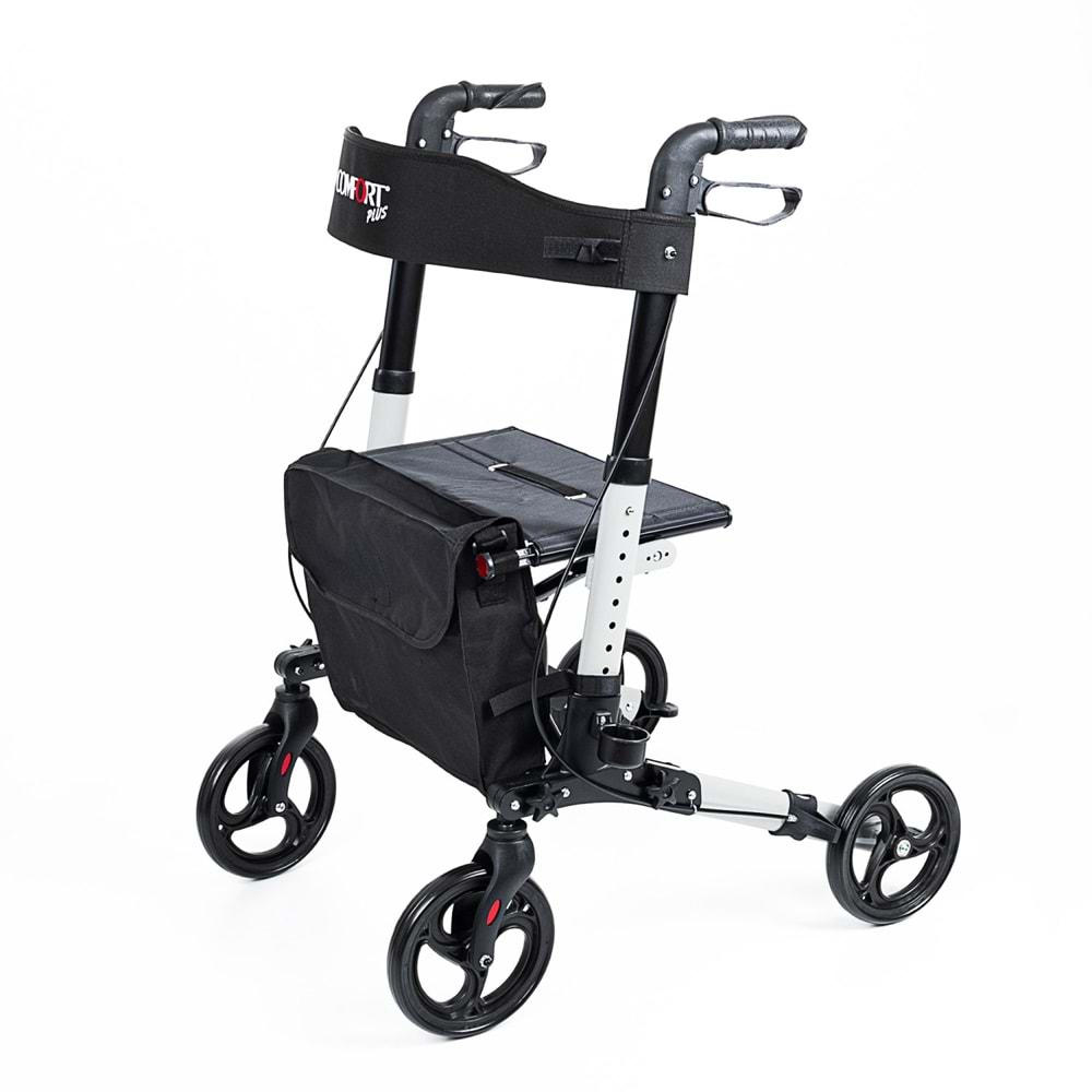 Comfort Plus DM-9102 Gümüş Lüx Alüminyum Rolatör