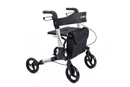 Comfort Plus DM-9102 Gümüş Lüx Alüminyum Rolatör