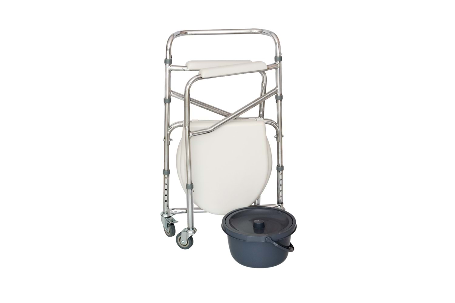 Comfort Plus DM-696 Tuvalet Özellikle Tekerlekli Kovalı Komot Sandalyeler