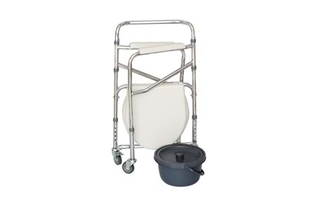 Comfort Plus DM-696 Tuvalet Özellikle Tekerlekli Kovalı Komot Sandalyeler