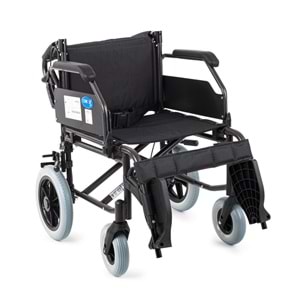 Comfort Plus YK9064F (DM-337 45cm) Kahverengi Alüminyum Özellikli Transfer Tekerlekli Sandalye