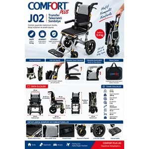 Comfort Plus J02 Transfer Özellikli Tekerlekli Sandalye