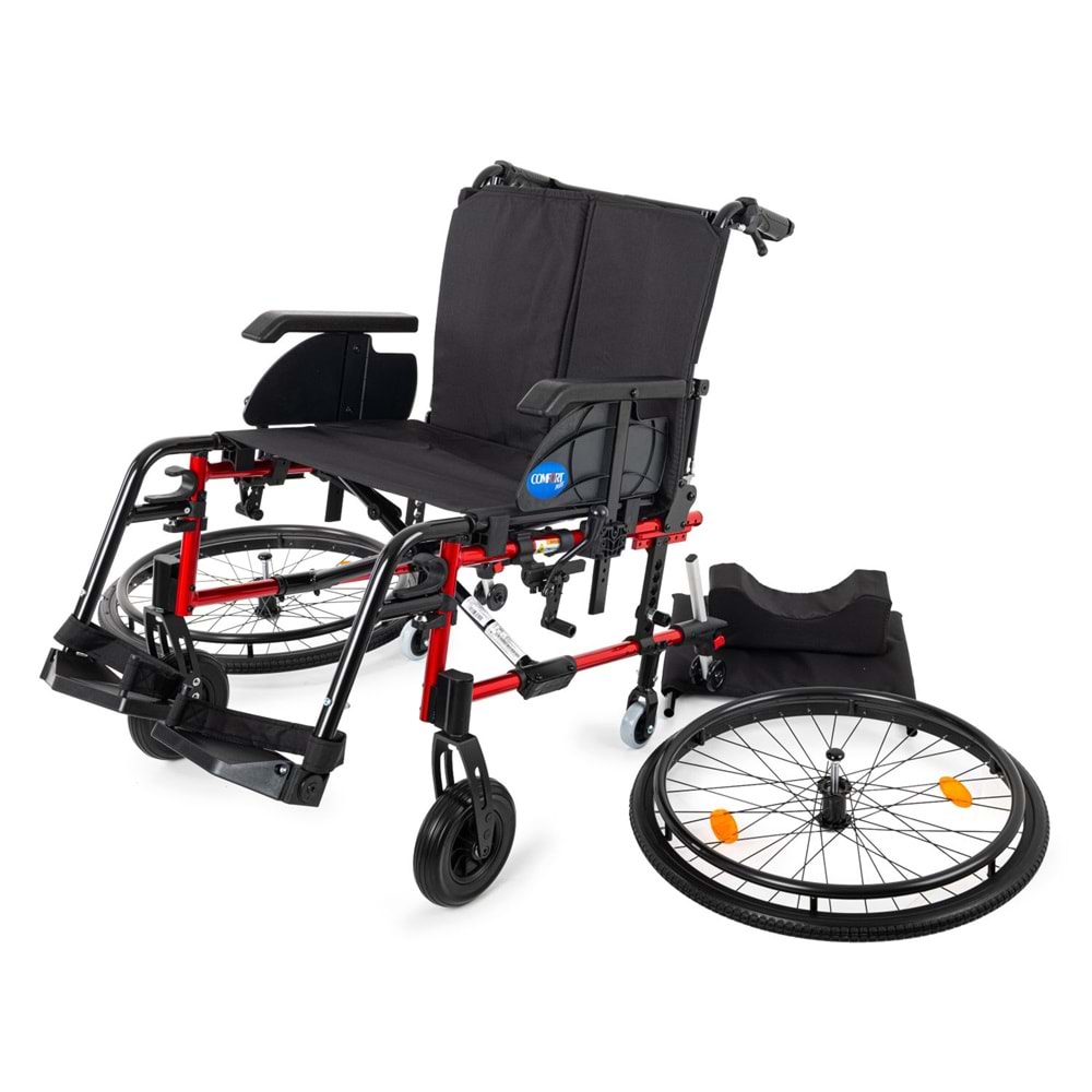 Comfort Plus Recline 51 cm (AL-001JL) Sırt Yatar Tekerlekli Sandalye